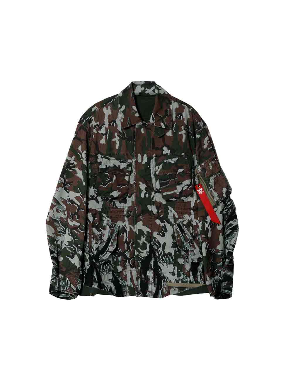 Rakuten - 【正規取扱店】beautiful people Alpha double-end camouflage field JK olive ビューティフルピープル