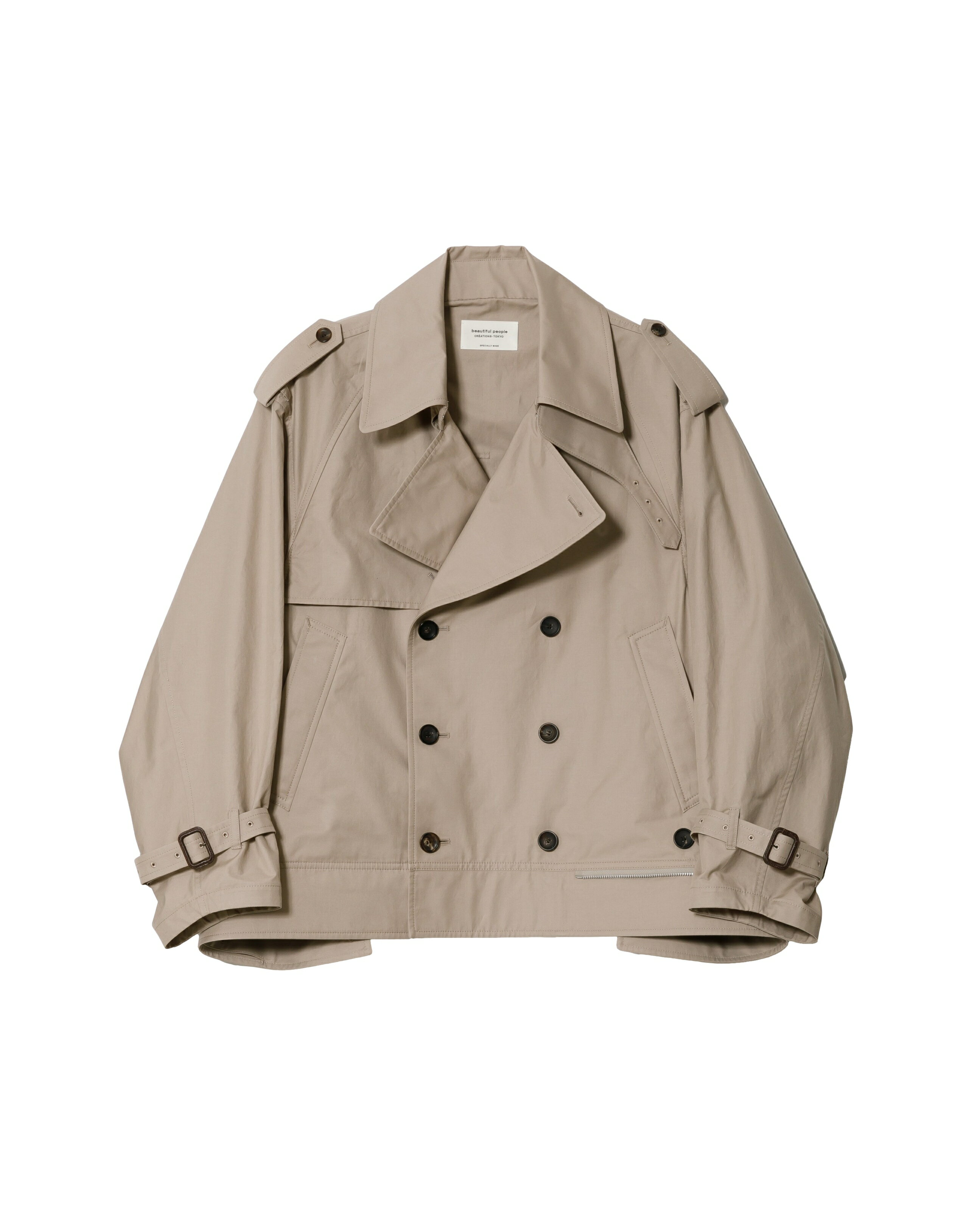 樂天商城 - 【正規取扱店】beautiful people double-end technical twill trenchcoat beige (ビューティフルピープル)