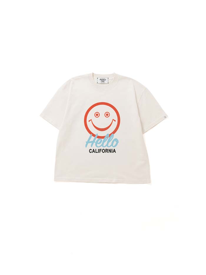 樂天商城 - 【正規取扱店】Perfect ribs × A LOVE MOVEMENT Helllo CALFOLNIA Short Sleeve T Shirts Ivory(パーフェクトリブズ)