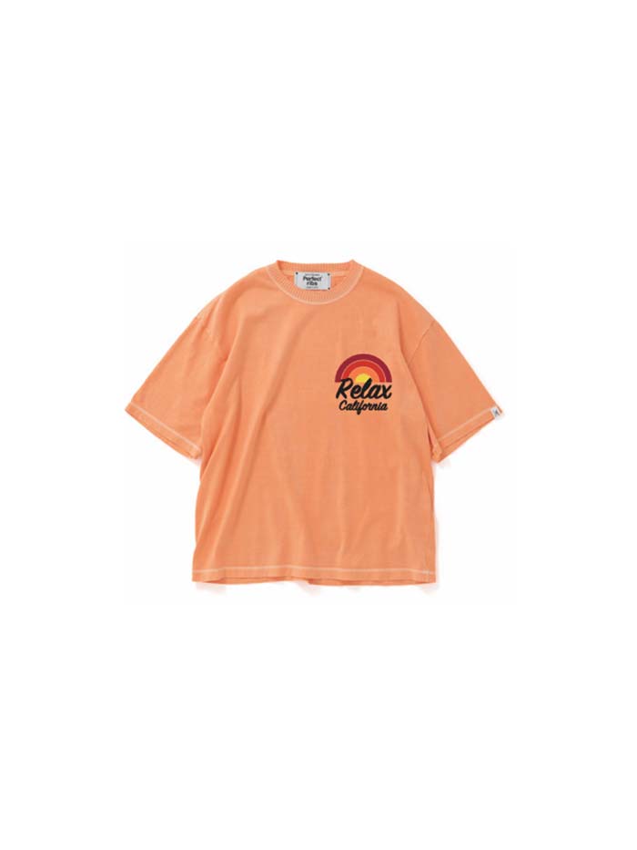 樂天商城 - 【正規取扱店】Perfect ribs × A LOVE MOVEMENT Relax CALFOLNIA Short Sleeve T Shirts Fade Orangeパーフェクトリブズ)