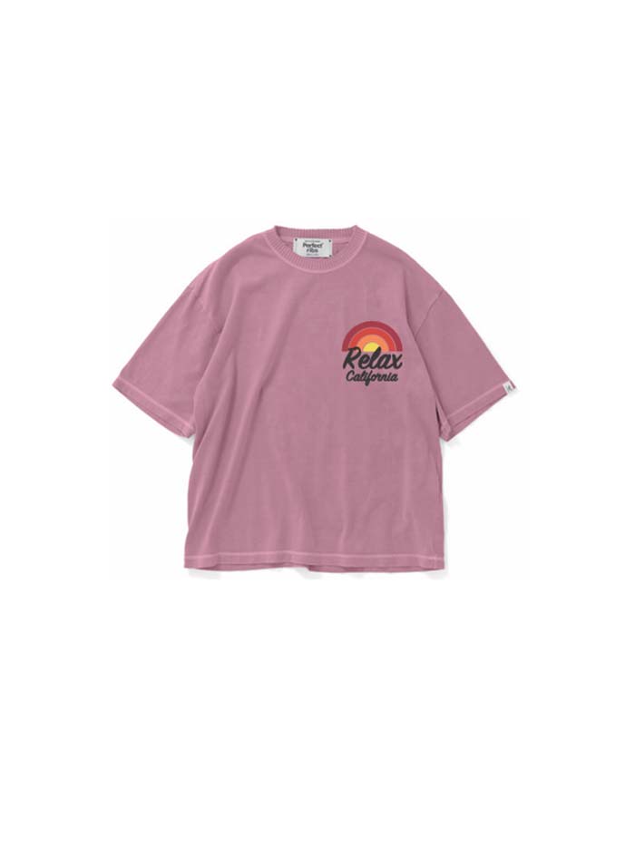 Rakuten - 【正規取扱店】Perfect ribs × A LOVE MOVEMENT Relax CALFOLNIA Short Sleeve T Shirts Fade Pinkパーフェクトリブズ)