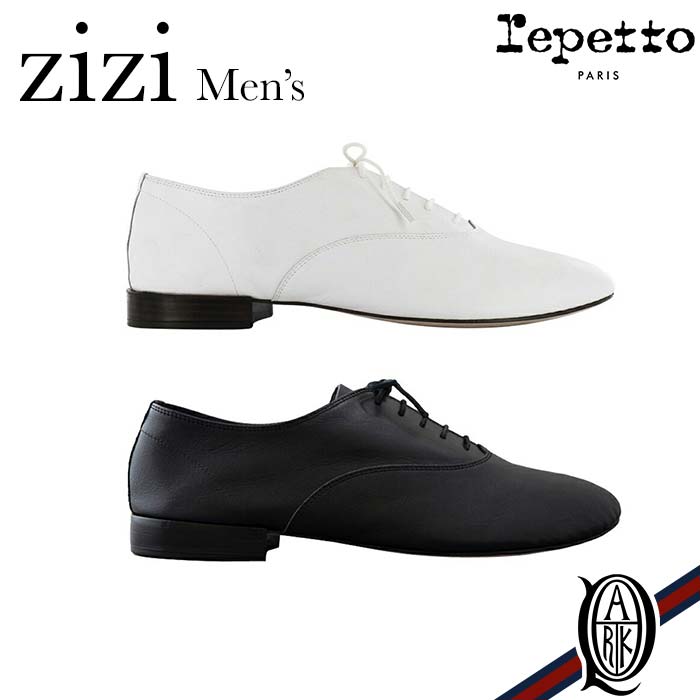 repetto Oxford shoe Zizi for men Goatskin 2色 WHITE BLACK (ジジ メンズ レペット ホワイト ブラック やぎ革)