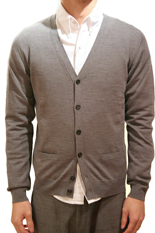 【正規取扱店】ROBERTO COLLINA カーディガン M GREY(グレー) (ロベルトコリーナ)