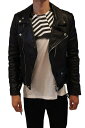 【正規取扱店】GOLDEN GOOSE DELUXE BRAND 16-17A/W JACKET CHIODO GOLDEN BLACK (ゴールデングースデラックスブランド)