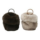 yK戵Xzbeautiful people 16-17A/W fox fur glove bag beige (r[eBts[v)