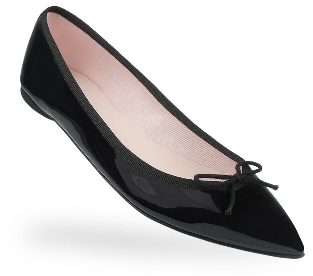 【正規取扱店】repetto Ballerina Brigitte Patent leather Black 牛革 エナメルブラック (ブリジット レペット)