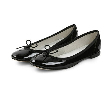 【正規取扱店】repetto Ballerina Cendrillon Patent Black (レペット) (サンドリオン レペット)