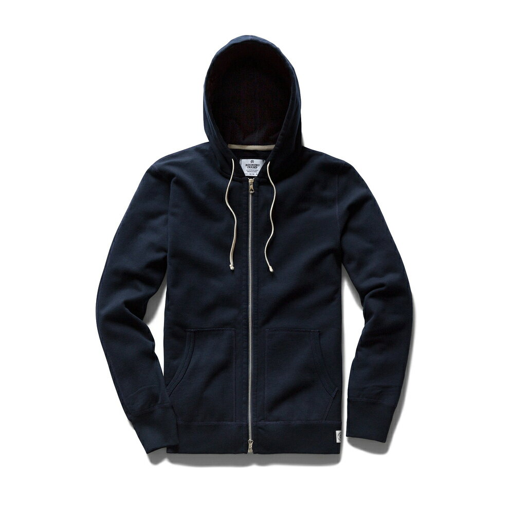 REIGNING CHAMP FULL ZIP HOODIE フルジップパーカー RC-3205 MIDWEIGHT TERRY NAVY (レイニングチャンプ)