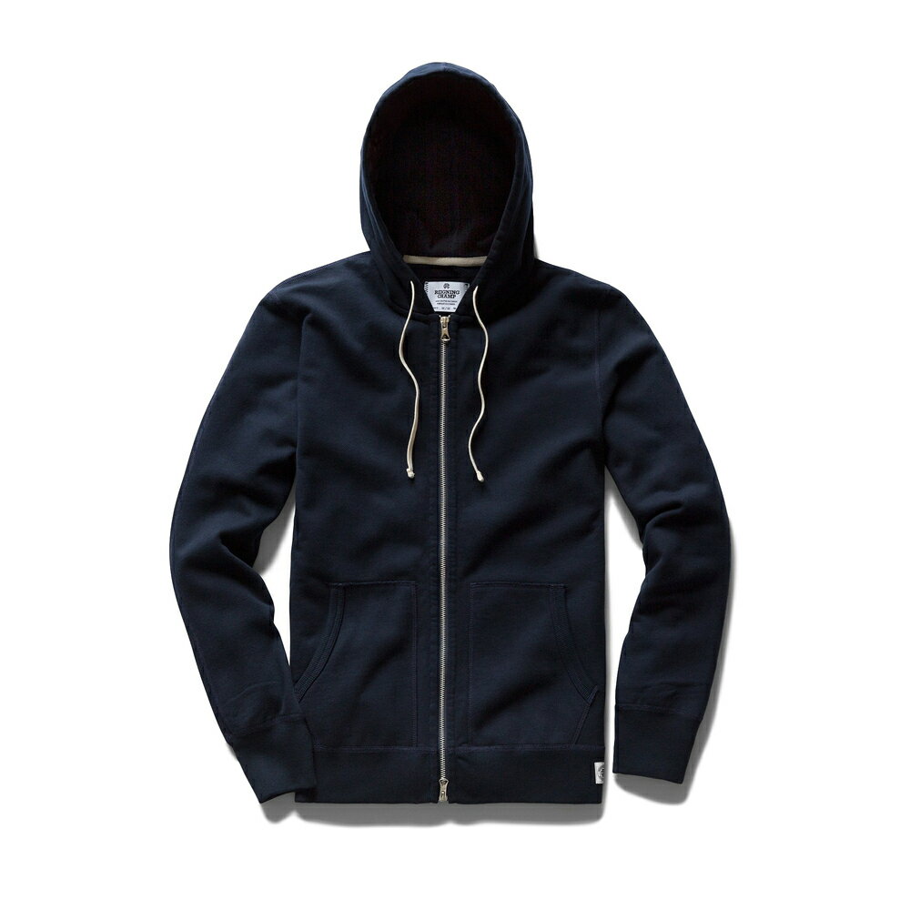 【正規取扱店】REIGNING CHAMP FULL ZIP HOODIE フルジップパーカー RC-3205 MIDWEIGHT TERRY NAVY (レイニングチャンプ)