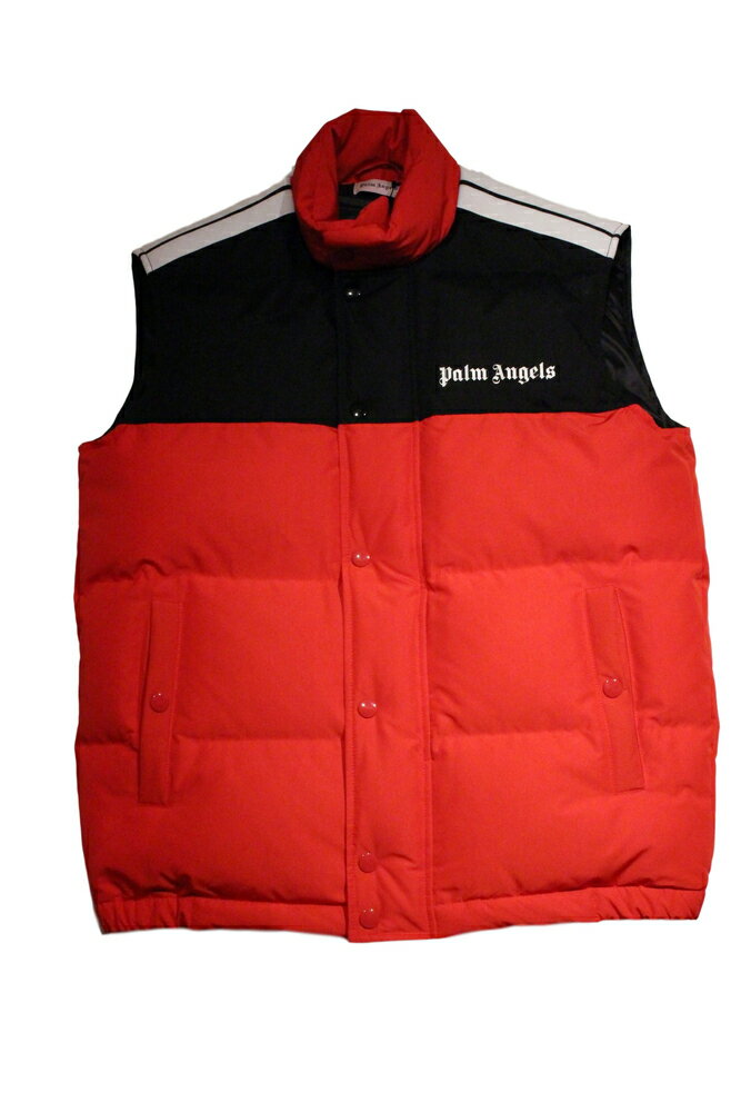 【正規取扱店】Palm Angels パームエンジェルス DOWN TRACK VEST トラックダウンベスト 2001 RED