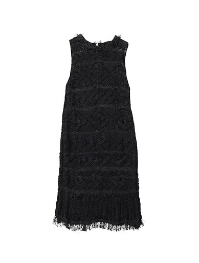 【正規取扱店】beautiful people 19S/S ケナフコットン糸ニッティングドレス black (ビューティフルピープル) 【正規取扱店】beautiful people 19S/S ケナフコットン糸ニッティングドレス black (ビューティフルピープル)