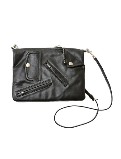 【正規取扱店】beautiful people ライダースリバーシブルダブルクラッチ black (ビューティフルピープル) 【正規取扱店】beautiful people ライダースリバーシブルダブルクラッチ black (ビューティフルピープル)