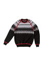 yK戵XzMARCELO BURLON NORWEGIAN SWEATSHIRT MULTICOLOR BLACK (}Z u)