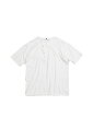 yK戵XzNIGEL CABOURN iCWFP[{ 50'S DIAGONAL HENLEY NECK OFF WHITE