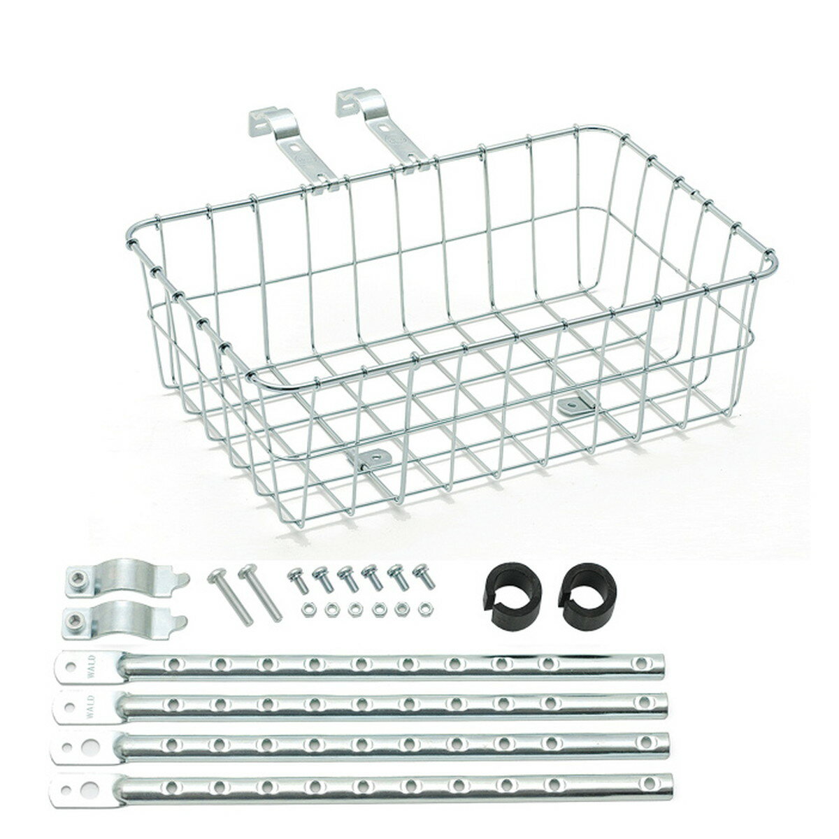 WALD/ウォルド 137バスケット シルバー かご 自転車用品