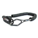 crops/クロップス CP-SPD04-BR Q-BIRO (Qバイロ) ブラック コイルケーブルロック 自転車用品