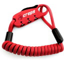 crops/クロップス SPD04-BR90 Q-BIRO mini (Q-バイロミニ) レッド コイルケーブルロック 自転車用品