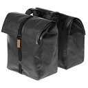BASIL/バジル URBAN DRY DOUBLE BAG (アーバン ドライ ダブルバッグ) ソリッドブラック キャリアバッグ 自転車用品