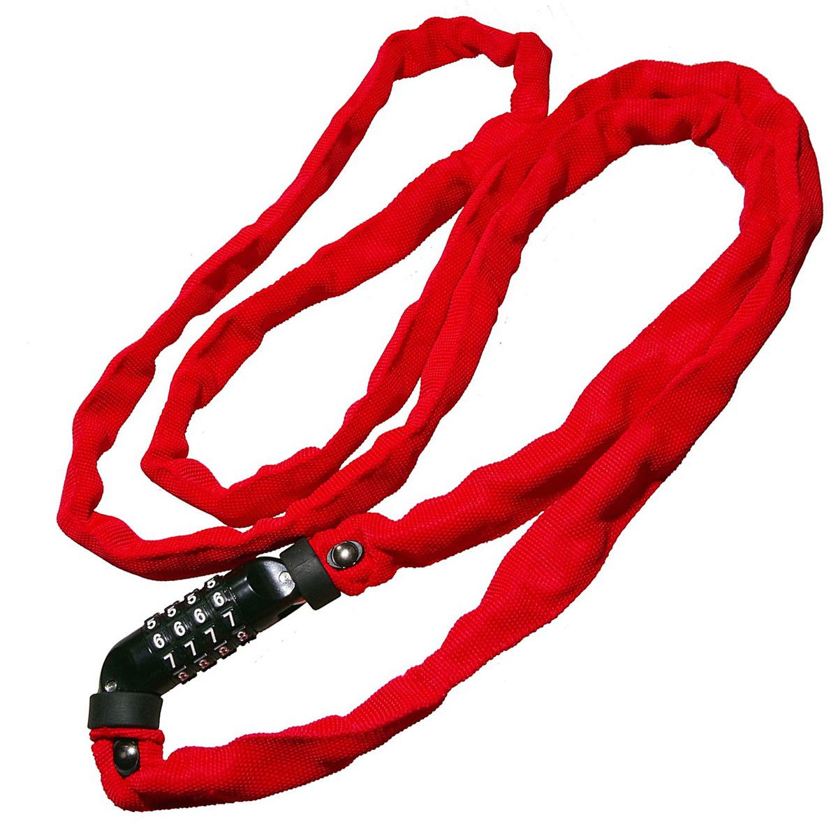 Rakuten - kuhaku/クウハク 蜜柑（ミカン） 180 レッド 4mm×180cm チェーンロック 自転車用品