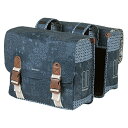 BASIL/バジル BOHEME DOUBLE BAG (ボエム ダブルバッグ) インデイゴブルー キャリアバッグ 自転車用品