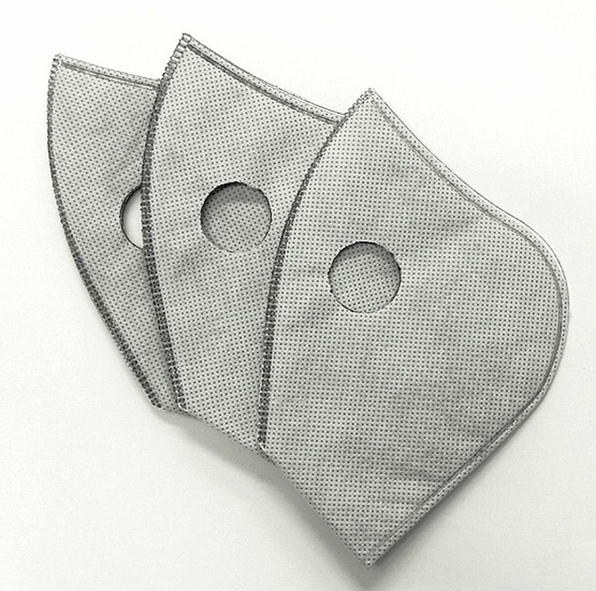 ザ・パワフルのPOi DESIGNS/ピーオーアイデザイン POi-MKOF01/ TOUR MASK交換用多層立体フィルター 3枚セット プロテクター 自転車用品｜アングル2