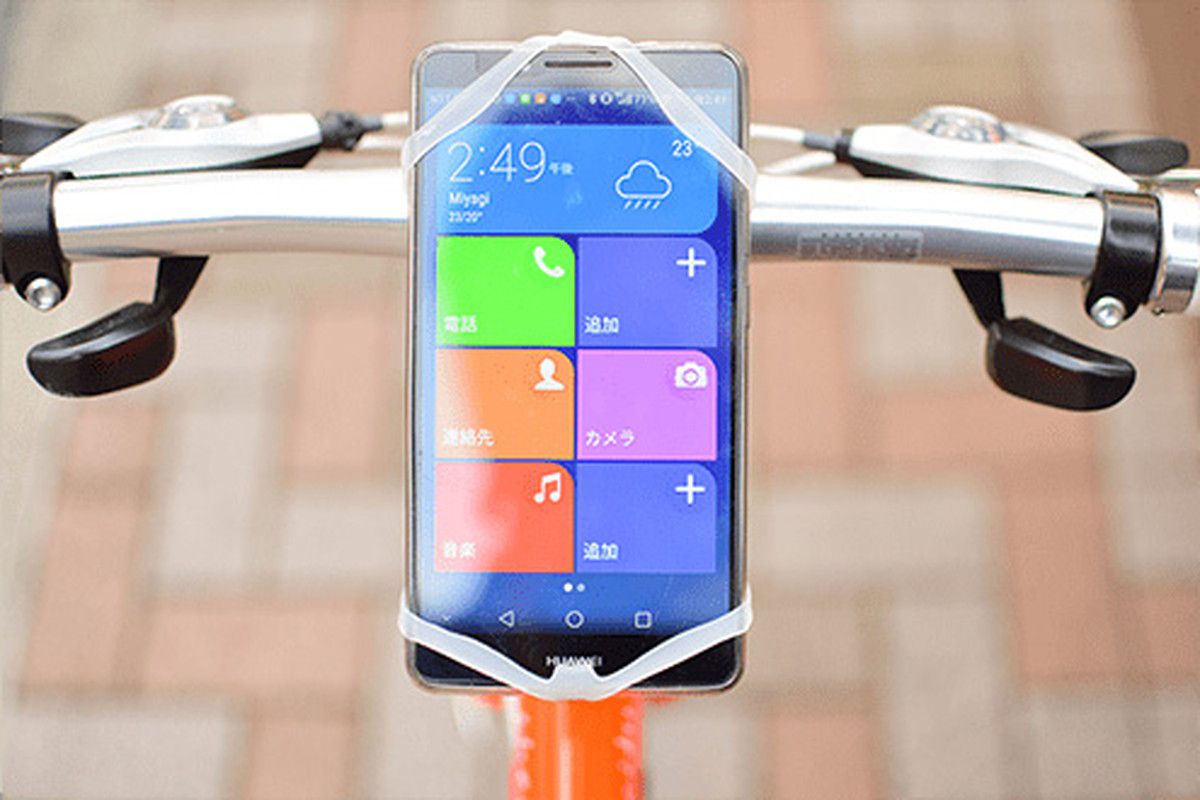 RITEWAY/ライトウェイ スマートフォンホルダー クリア シリコン製 自転車用品