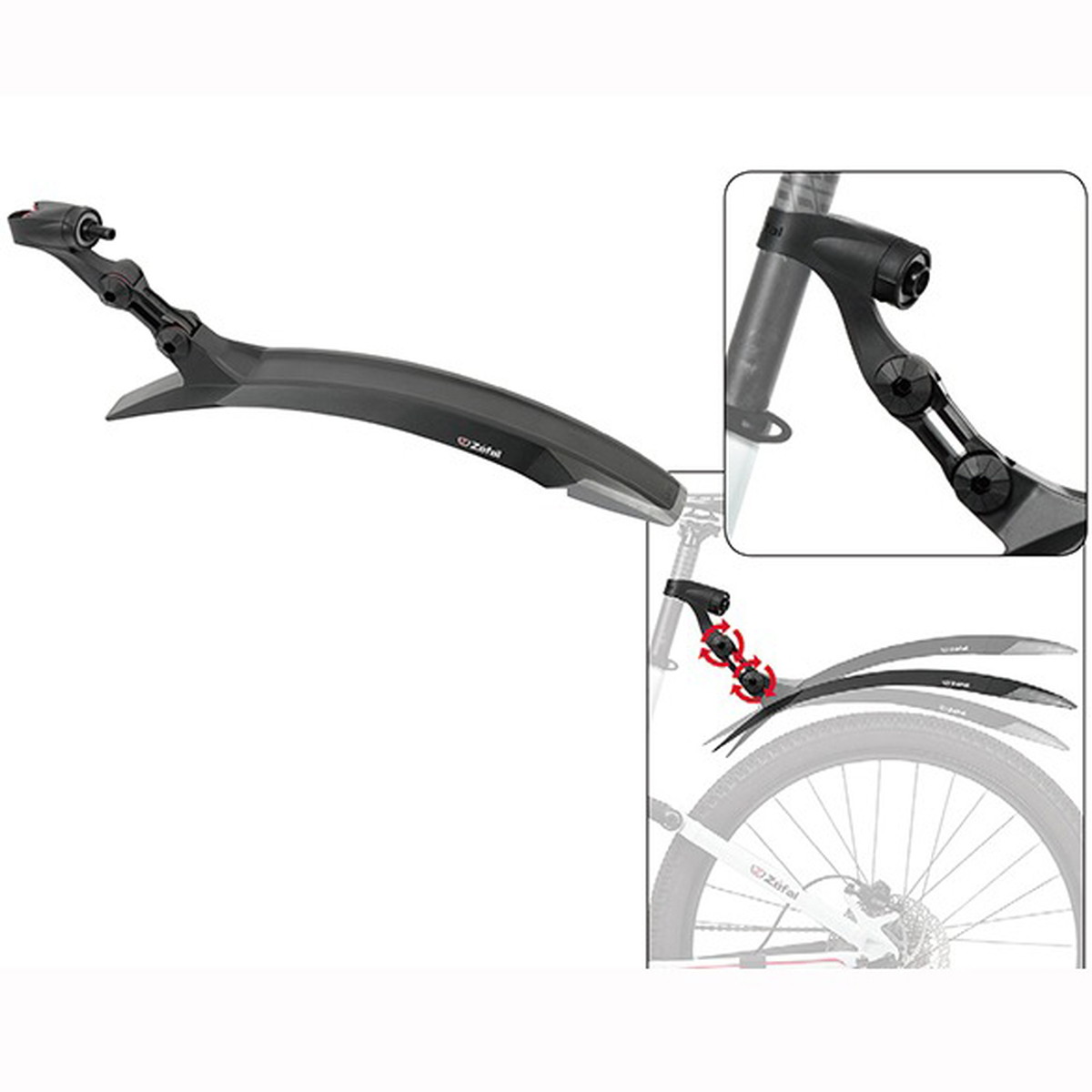 Zefal/ゼファール DEFLECTOR RM90+ ブラック フェンダー 自転車用品