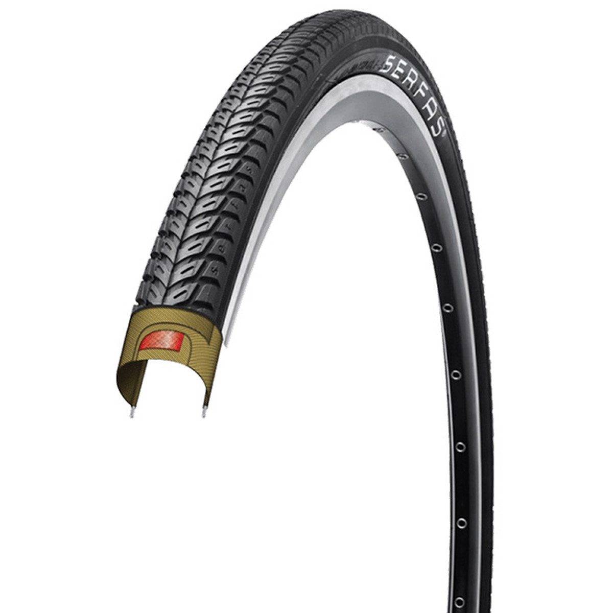 Rakuten - SERFAS/サーファス MEO VIDA HYBRID（ヴィーダ ハイブリット） 700X38 タイヤ 自転車部品 サイクルパーツ