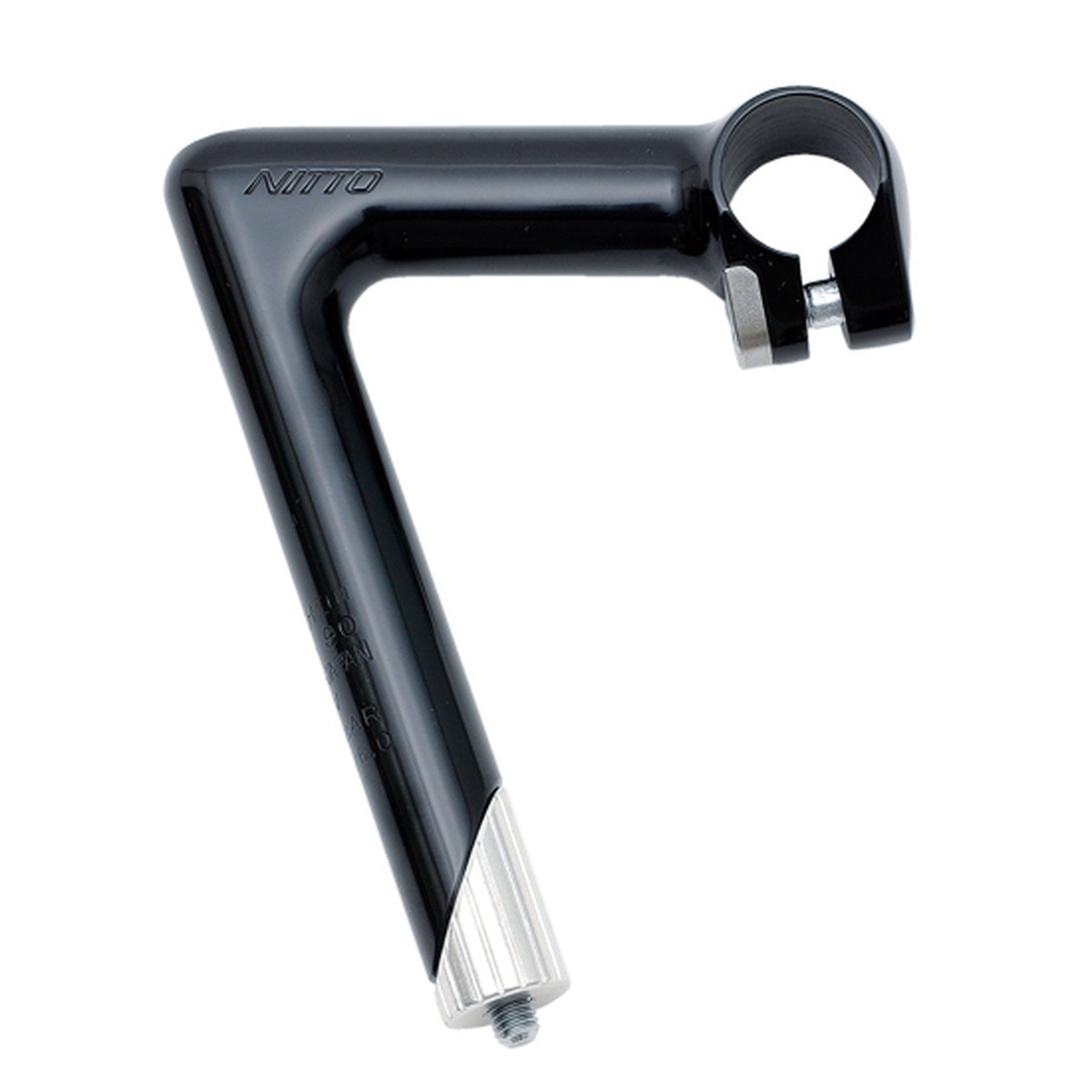 定番 PEARLが「NITTO」刻印のNP （New Pearl)となった。 ラインナップは60mmから。 90・100mmのみブラックバージョンも展開。 ■カラー：ブラック ■長さ：90mm ■クランプ径：26.0mm ■コラム：22.2×150mm ■アングル：71° ■素材2：アルミ合金鍛造