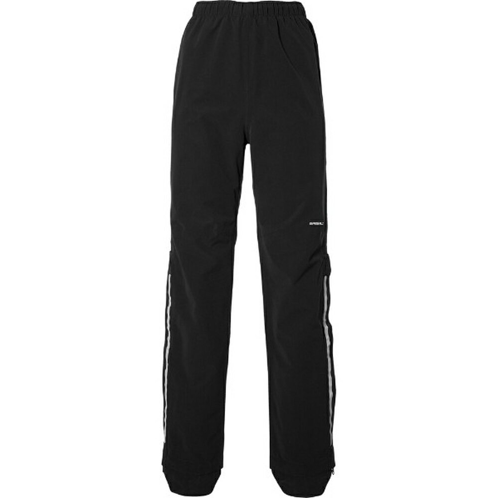 BASIL バジル モッセ バイシクル レインパンツ ユニセックス ブラック M特徴モッセ　バイシクルレインパンツユニセックス●耐水圧5,000mm　透湿性5,000g/m^2、裏地メッシュ付きで通常の雨の中でも濡れない・蒸れない性能を発揮し、快適なライドを楽しめます。●裾がジッパー式で大きく開くため、急な雨でも靴を履いたまま裾を通せます。●ポーチ付きでコンパクトに折りたためます。●素材は2方向に伸縮するポリエステル100％仕様■サイズ：M■カラー：ブラック注意点※画像はイメージです。実際の商品とは異なる場合がございます。