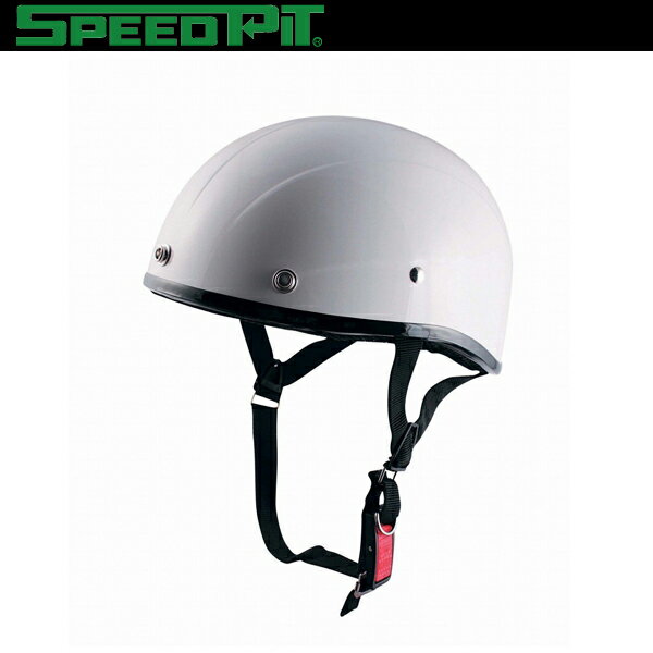 TNK工業 SPEEDPIT ハーフヘルメット GG-2 ホワイト ビッグサイズ（60～62cm未満） SG規格適合 バイク用品