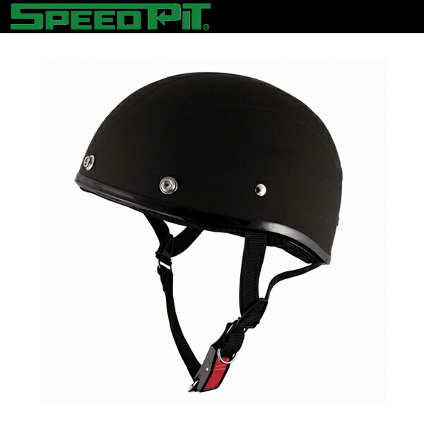 TNK工業 SPEEDPIT ハーフヘルメット GG-2 マットブラック ビッグサイズ（60～62cm未満） SG規格適合 バイク用品