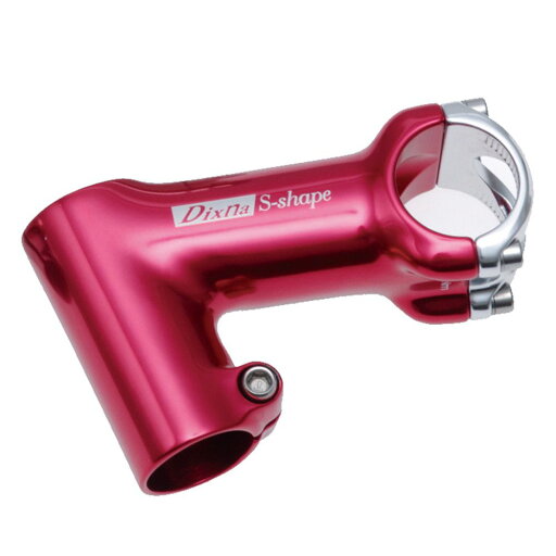 Dixna エスシェイプステム 120mm レッド/シルバー ディズナ Dixna エスシェイプステム 120mm レッド/シルバー ディズナ