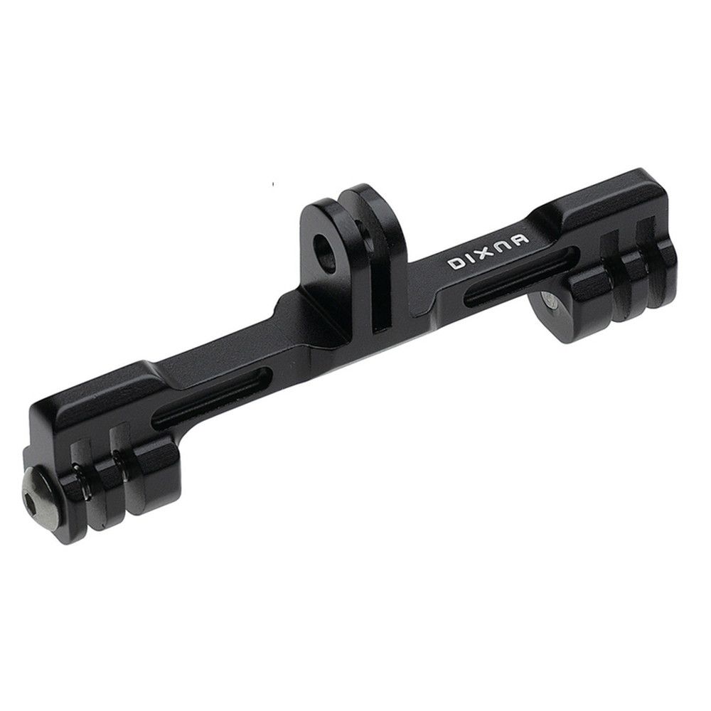 GRM/GPステムマウントおよびGRM/GPマウントに対応するGPダブルアダプター。 GARMINと共にGoProとライトなどを装着できる便利なアダプター。 ・左右取り付け内幅：64mm ・GoPro取付対応 ■重量：35g