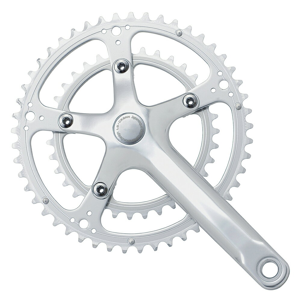 Dixna/ディズナ ラ・クランク 51×37T 130mm シルバー SHIMANO：10S/11S & SRAM：10S 自転車部品 サイクルパーツ(4)