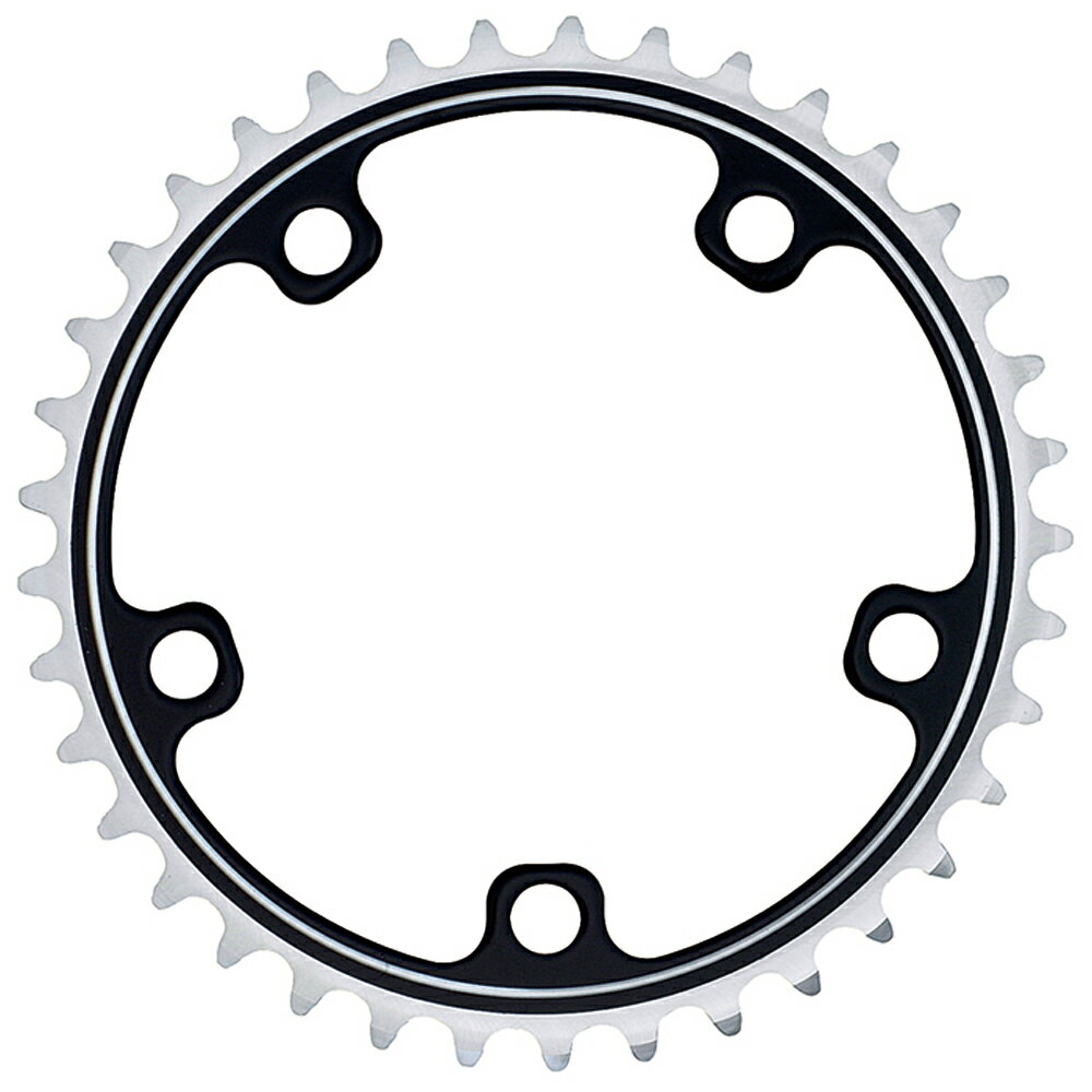 Dixna/ディズナ ラ・クランク チェンリング:ロード 24T ブラック(インナー:SHIMANO 10S/11S & SRAM10S 用) 自転車部品 サイクルパーツ