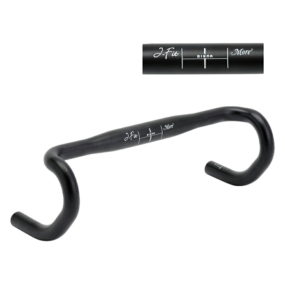 Dixna ディズナ ジェイフィットモア2 マットブラック 420特徴ジェイフィット 31.8mm スタンダードモデル 6061 アルミ仕様ショートリーチ＆ドロップ、ブレーキレバーまでの距離もショートの先駆的モデル、ジェイフィットの31.8mmモアを6000番アルミで仕上げた新モデル。複雑形状ながら現代技術により軽量に仕上げており、細分化されたサイズも豊富でニュースタンダードモデルらしい仕上がりとなっている。仕様■カラー：ブラック■サイズ（mm）：420■重量（g）：約286■クランプ経（mm）：31.8■ドロップ・リーチ（mm）：125・81注意点画像はイメージです。実際の商品とは異なる場合がございます。