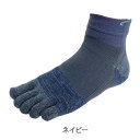 スポーツソックス メンズ ショート丈 FXR107 5本指ソックス ネイビー Mサイズ FOOTMAX フットマックス