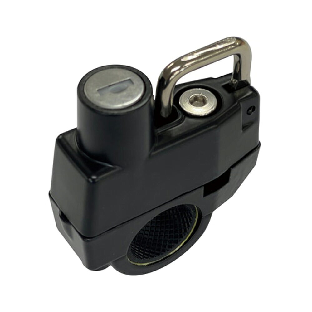 J&C ジェイアンドシー JC-084HLW ヘルメットロック本体+ワイヤー ブラック