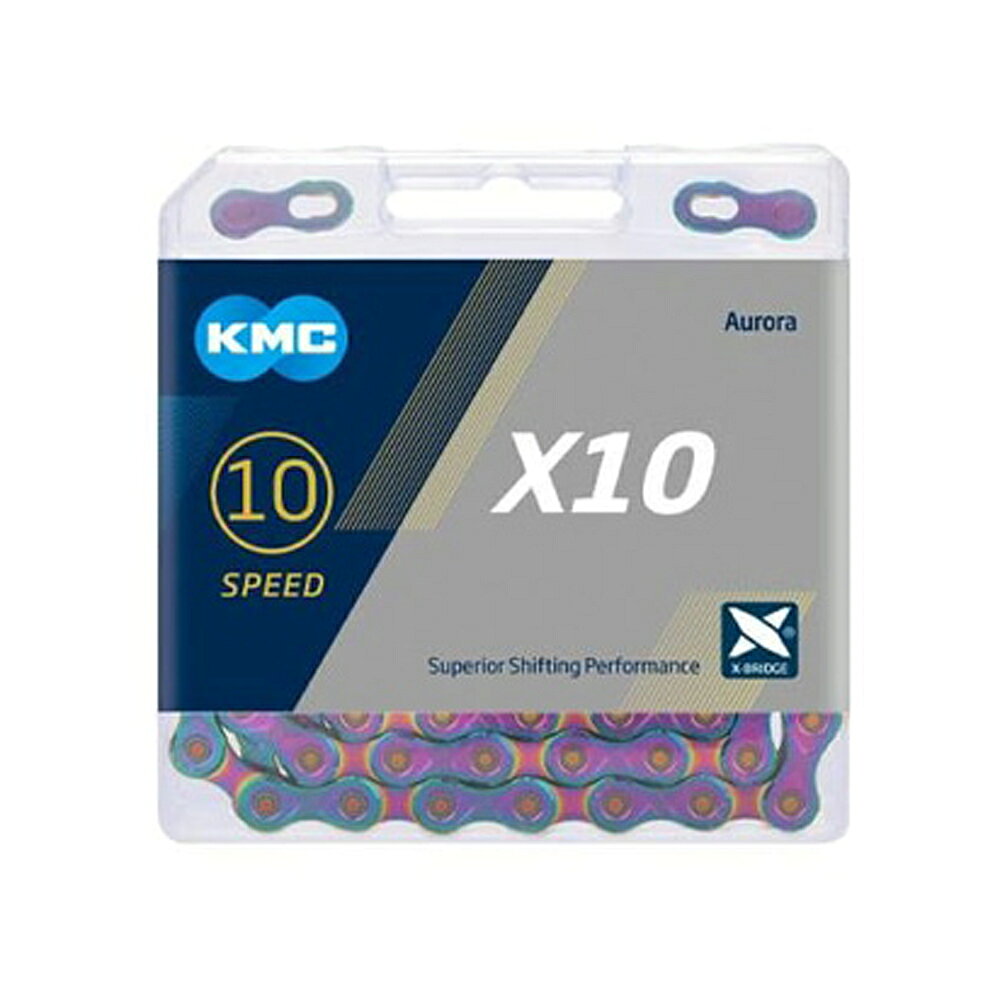Rakuten - KMC ケーエムシー チェーン X10 オーロラブルー 116L CL559R-AB付属