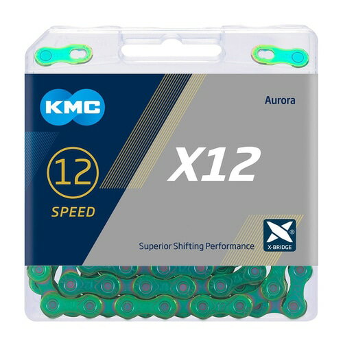 Rakuten - KMC ケーエムシー チェーン X12 オーロラグリーン 126L CL552-AB付属