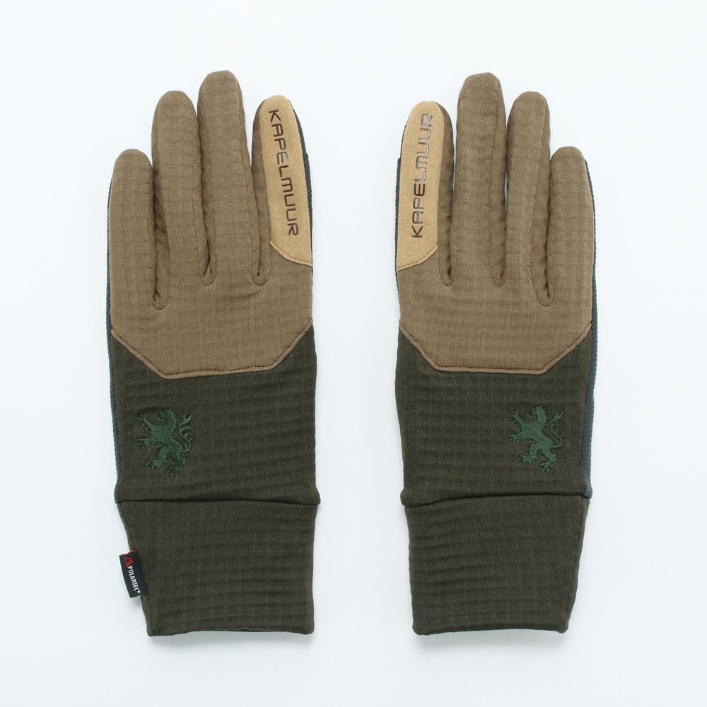 カペルミュール KAPELMUUR kpgs1016 Polartec ライトサーモグローブEVO4 Power Grid コンビオリーブ L-XLサイズ