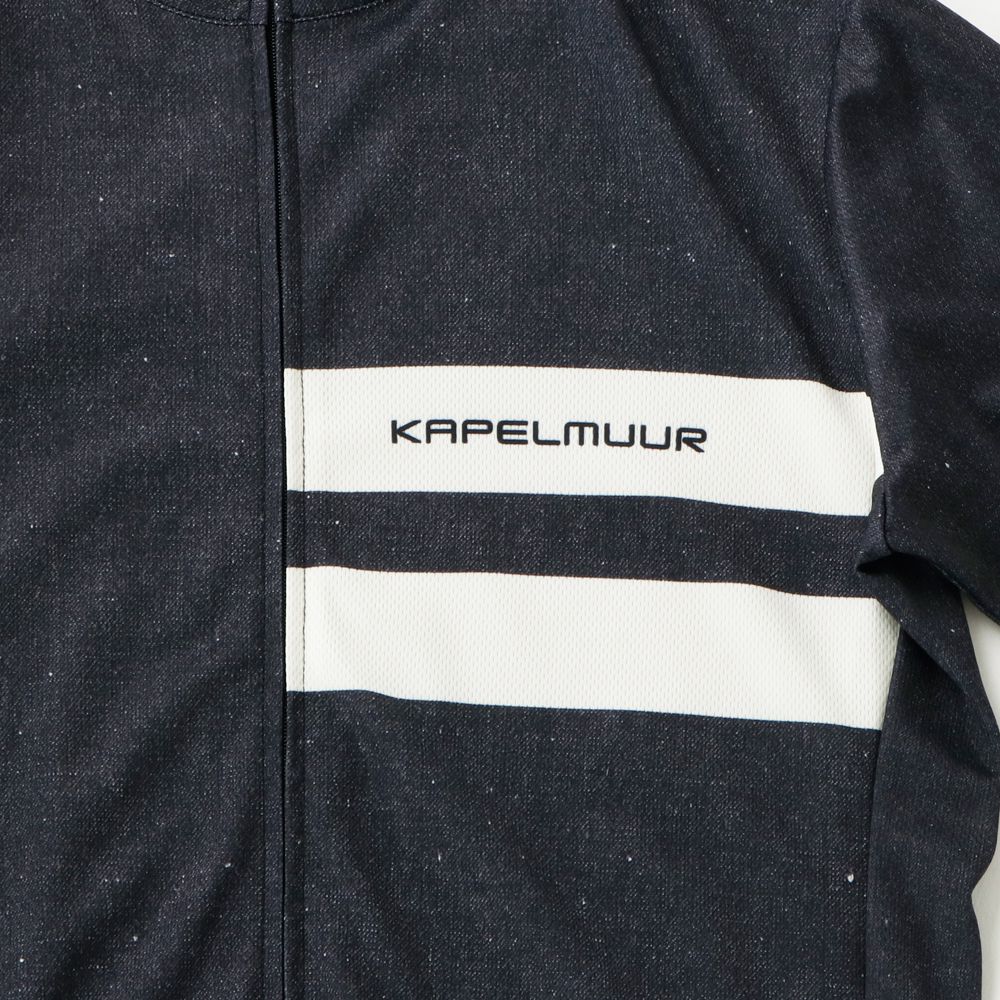 カペルミュール kphs1036 半袖ジャージ ブラックデニムプリント Mサイズ KAPELMUUR