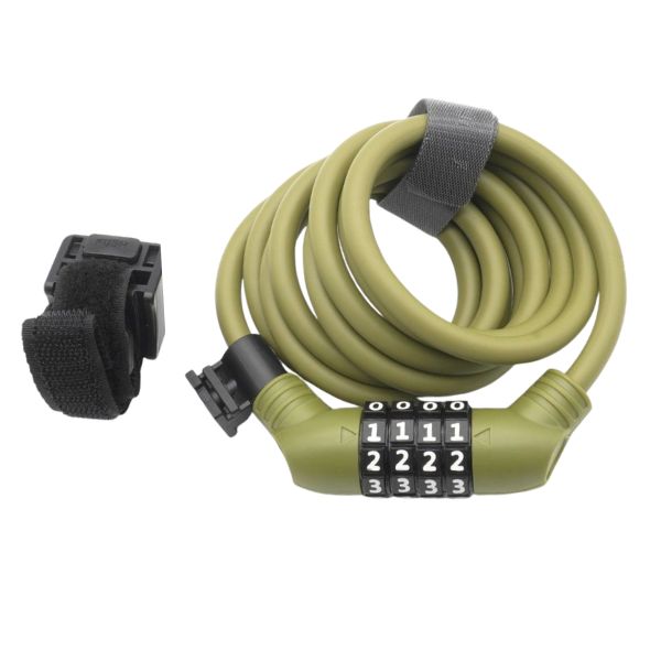 フレームから前後ホイールまで一周可能な長さ1800mmのダイヤル式ロック ●桑の木のように頑丈かつ軽量な柔軟性の高いワイヤーロック ●フレームから前後ホイールまで一周するのに十分な1800mm長 ●耐切断性と柔軟性に優れた直径およそ4mmの編み込みスチールケーブル ●大切な自転車を傷つけにくい直径8mmのラバーコーティング ●10,000通りの組み合わせを誇り防犯性の高い4桁ダイヤル ●暗所でも視認しやすい白文字ダイヤル表記 ●ブラケットは面ファスナーによって様々な場所に簡単に取付け可能 ●ブラケット側のリリースボタンによってロック本体をワンタッチで脱着可能 ●ロック本体を束ねるナイロンベルト付き 参考重量：295g ブラケット取付可能径：約Φ25-40mm ※予告なくパッケージのデザインが変更になる場合があります。予めご了承ください。 ※画像はイメージです。実際の商品とは異なる場合があります。