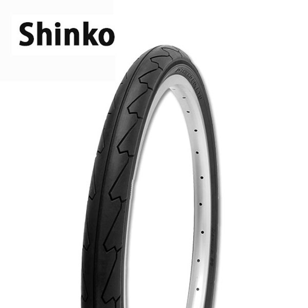 16インチ 自転車タイヤ SR076 16×1.75 H/E ブラック スリックタイヤ Shinko（シンコー）