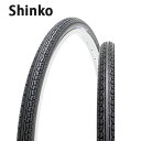 24インチ 自転車タイヤ SR027 24×1-3/8 W/O ブラック Deming L/X コンフォートタイヤ Shinko（シンコー）