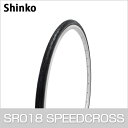 自転車 タイヤ 700C スポーツタイヤ SR018 700×32C W/O 黒 SPEEDCROSS Shinko シンコー