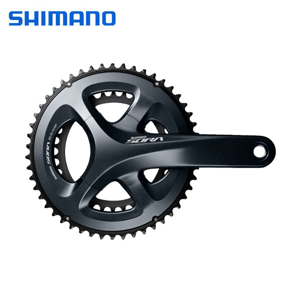 SHIMANO/シマノ SORA/ソラ クランクセット FC-R3000 50×34T 165mm 9スピード EFCR3000AX04X 自転車 コンポーネント