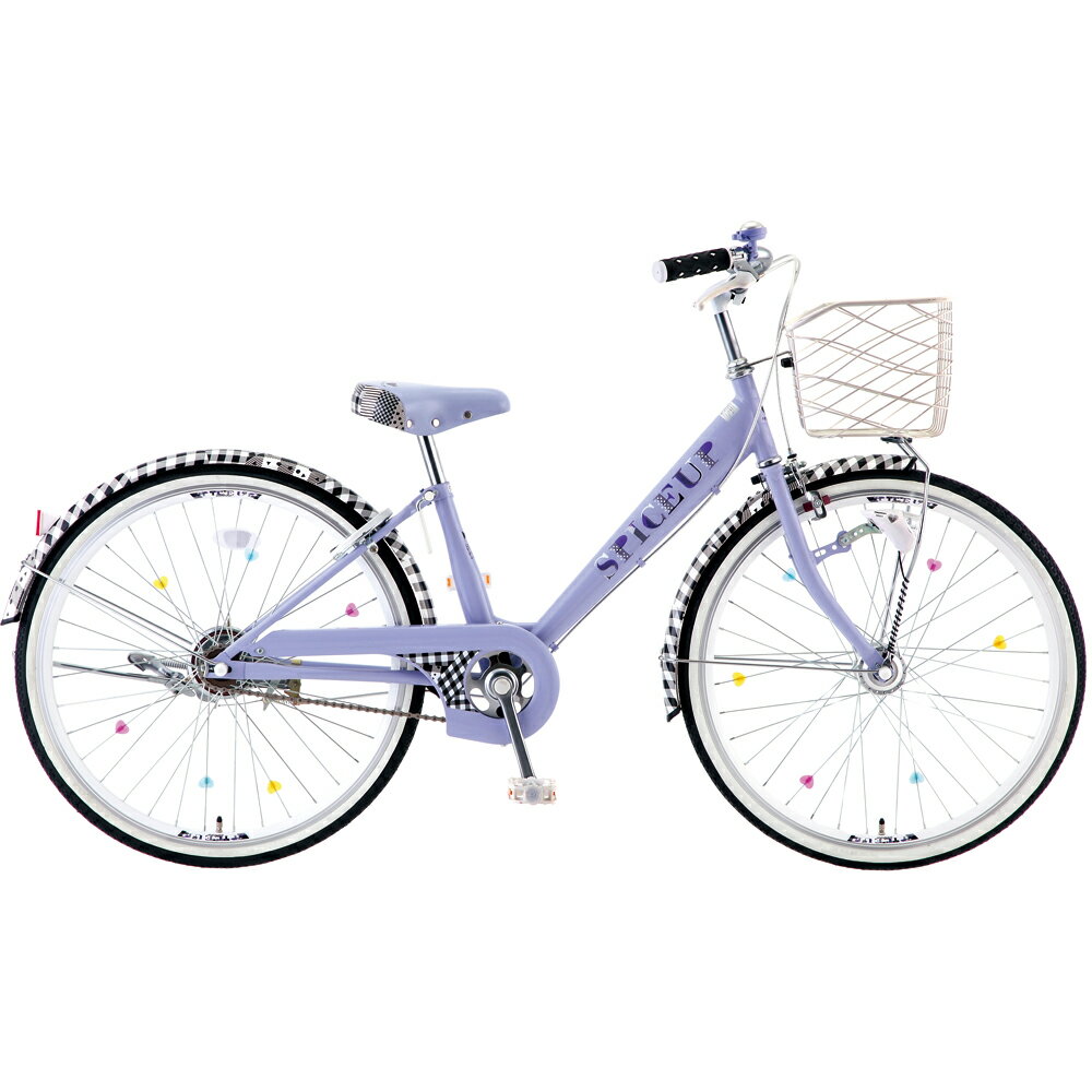 7分組 自転車 24インチ スパイスアップ オート SPICEUP 子供 女の子 かわいい おし...