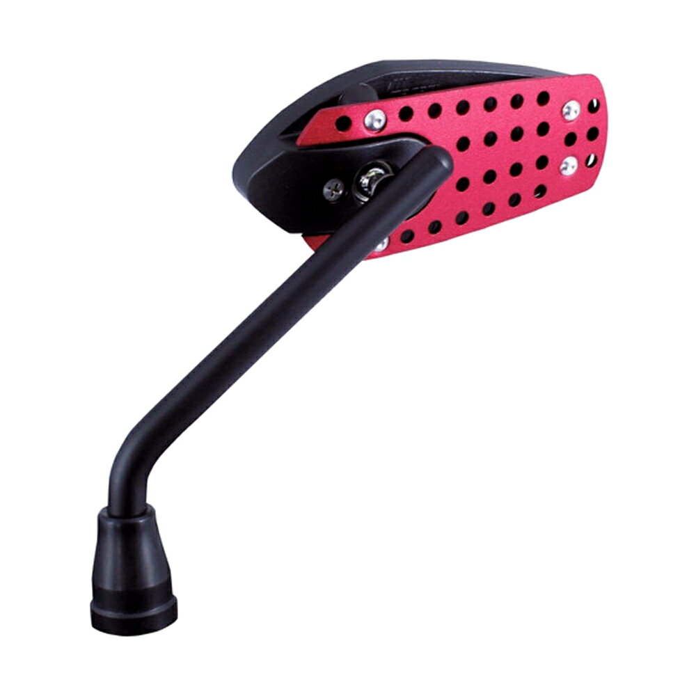 TNK工業 SPEEDPIT デュアルミラー DL-RE レッド 左右セット 8mm正ネジ バイク用品